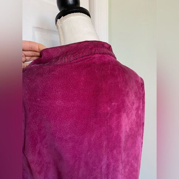 Y2K/90S Suede Pink/ Fuchsia Brand Redd Jacket - Picture 6 of 12